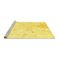 thumbnail image 2 of Ahgly Company Machine Washable Indoor Rectangle Abstract Yellow Contemporary Area Rugs, 6' x 9', 2 of 4