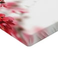 thumbnail image 2 of Ambesonne Japanese Fitted Sheet, Cherry Blossoms Misty, Queen Size, Hot Pink White, 2 of 3