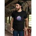 thumbnail image 2 of Retro Moon T-Shirt Men -Image by Shutterstock, Male Medium, 2 of 4