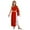 Red, variant on TiaoBug Girls Ancient Greek Toga One Shoulder Ruffles Maxi Dance Dress for Halloween Festival Show Red 14