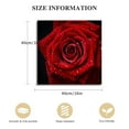 thumbnail image 3 of Chilfamy Red Rose Romantic Macro Photography Canvas Print Art 16x16in, 3 of 6