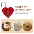 thumbnail image 2 of 2 candados de combinación pequeños resistentes al desgaste, candados multifuncionales, candados de San Valentín, 2 of 5