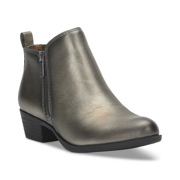Lucky Brand Women's Basel Ankle Boot, Pewter, 7