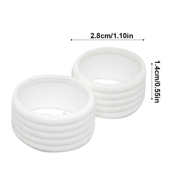 2 Pieces Tennis Racket Grip Stretchy Sports Accessories Wrap Ring Overgrip Fix Kit Grip Tape Finishing Protector Professional Outdoor Accessories White