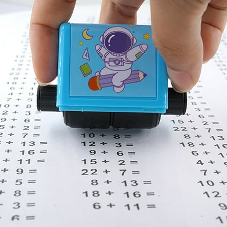 

NIUREDLTD Addition And Subtraction Teaching Seal Within 100 Plus And Subtraction Addition And Subtraction Rolling Seal Practice 5ML Ink