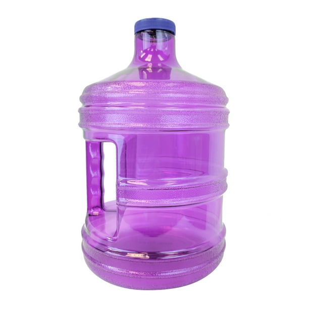 5 Liter BPA FREE Reusable Plastic Drinking Water Big Mouth Bottle Jug Container with Holder