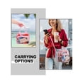 thumbnail image 6 of Gustave Clear Tote Bag Stadium Approved Transparent Crossbody Lunch Bag Shoulder Handbag Purse for Women Men Work Concerts Sports Events - Black, 6 of 7