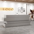 thumbnail image 4 of Information Office Reception Desks Store Supermarket Hotel Nails Standing Reception Desk Mesa Escritorio Home Bar Furniture My Lux Decor Round, 4 of 10