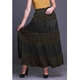 thumbnail image 2 of Bimba Women Skirts Long Bohemian Gypsy 5 Tier Cotton Printed Long Skirts, 2 of 5