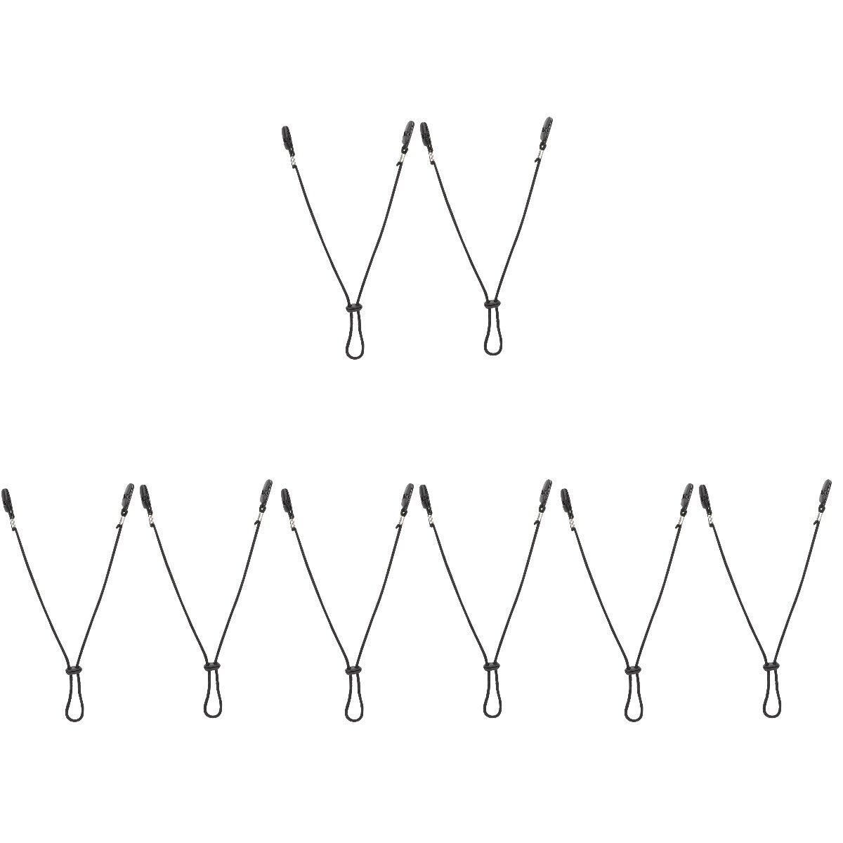 8 Pcs Adjustable Hat Strap Clips Windproof Strap Clips Retainers Anti