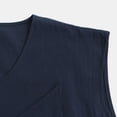 thumbnail image 5 of Aofany Men's Baggy Cotton Linen Vest T-Shirt V Neck Sleeveless With Pockets Tank Tops Blouses, 5 of 8