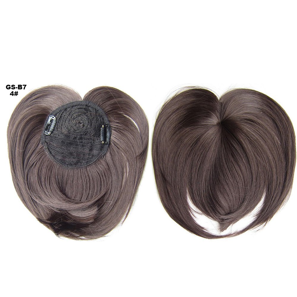 Gobestart Women Silky ClipOn Hair Topper Wig Heat Resistant Fiber Wig
