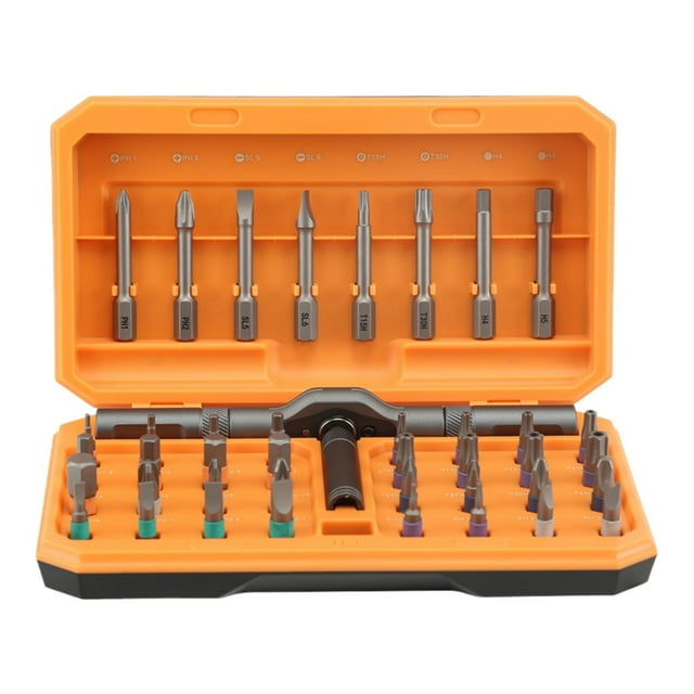 Gkeoshab Tool Bag 42 In 1 Screwdriver Set 42 In 1 Screwdriver T Handle Multi Function Repair Tool With Detachable Handle Diy Multi Purpose Screwdriver Repair Tool Home & Garden