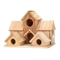thumbnail image 2 of Nido de Colibrí, Decoración de Nido de Casa de Madera de Madera Fácil de Instalar Cabaña Colgante Casa para Pájaros para Tourbird Patio Loro Jardín, 2 of 8