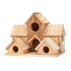 thumbnail image 2 of Wood Bird House Hummingbird Nest Room Decor Courtyard House colgando Cuerva colgante para cardenales de amor Pinches Sparrowbirds Bluebirds, 2 of 9