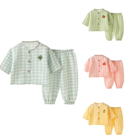 Ahuyic Toddler Kids Casual Fashion Outfits, Autumns And Winter Solid Color Top And Pants Set For Kids, Children's Printed Color Long Sleeved Round Neck Top Set Elastic Waisted Pants Casual Set