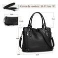thumbnail image 2 of Bolsas Tote Para Mujer De Cuero Pu Bandoleras Para Mujer De Moda Xtellar Color Negro, 2 of 3