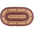 thumbnail image 1 of Wine Star Jute Braided Rugs by IHF Rugs, 1 of 3