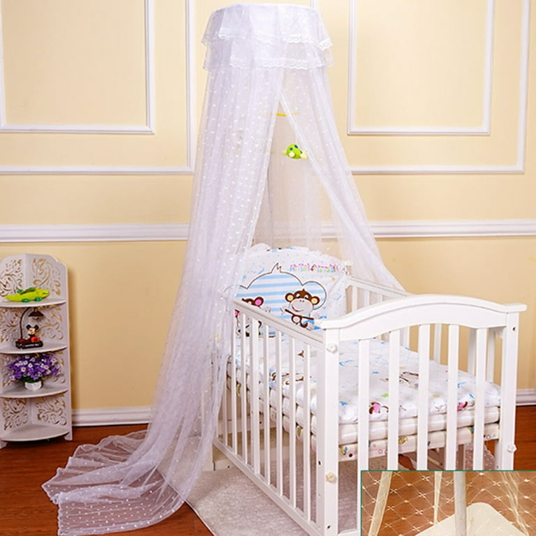 Baby Mosquito Net Romantic Dome Style Mosquito Netting Bed Canopy for Kids Bedroom Nursery