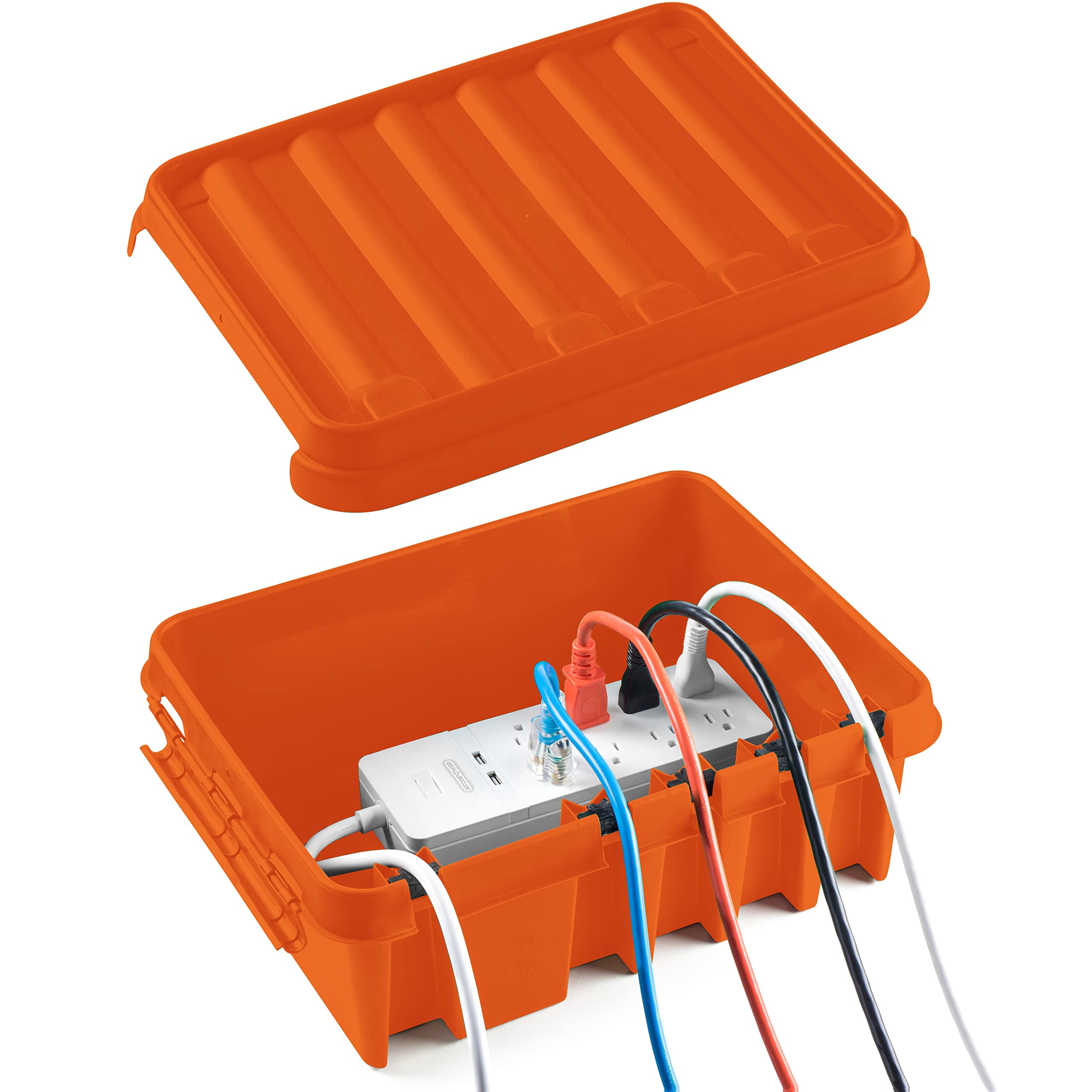Caja de conexiones resistente a la intemperie SockitBox Medium Orange ...