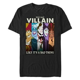 Men's Disney Villains Define Naughty Graphic Tee Black 2X Large