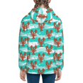 thumbnail image 6 of Pofeuu Lobsters Of Turquoise Waves Print Teenage Zipper Hoodie Sweatshirts Hooded Casual Jackets With Pocket For Boys Girls-Small, 6 of 6