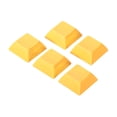 thumbnail image 1 of Unique Bargains 1U Blank Keycaps, 5 Pack Universal PBT Keyboard Replacement Accessories for MX Mechanical Keyboard, Yellow, 1 of 6