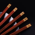 thumbnail image 4 of High Quality Premium Natural Red SandalWood Chopsticks Gift Box Packaging Household Cutlery Tableware Set Chinese Chopsticks (Blue E), 4 of 7