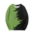 thumbnail image 5 of OGLCCG Long Sleeve Shirts for Boys Casual Crewneck Pullover Shirts for kids Cute Novelty Fashion Block Loose Fit Athletic Shirts 3-14 Years, 5 of 5