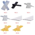 thumbnail image 3 of Guardoinrt 10 Pcs/Ensemble Hot Stick Transparent Blanc Noir Force Jaune Forte Colle Résistante à la Force 7mm/11mm No.08, 3 of 6