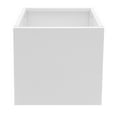 thumbnail image 5 of For Both Indoor And Outdoor Use, For Gardens, Entrances, Patios White Steel Cube Planter Box, Indoor Outdoor Planter, Square Outdoor Planter, 5 of 19