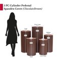 thumbnail image 4 of 1 Set, Spandex Pillar Covers for Metal Cylinder Pedestal Stands 5 Pcs/Set - Chocolate Brown Covers ONLY/Cylinder Pedestal Stands NOT INCLUDED, 4 of 4
