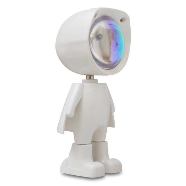 Lámpara de Atardecer, Lámpara de Proyección de Aura de Atardecer, Lámpara LED Arcoíris USB, Luz Visual Romántica, Giratoria, Hermoso Regalo