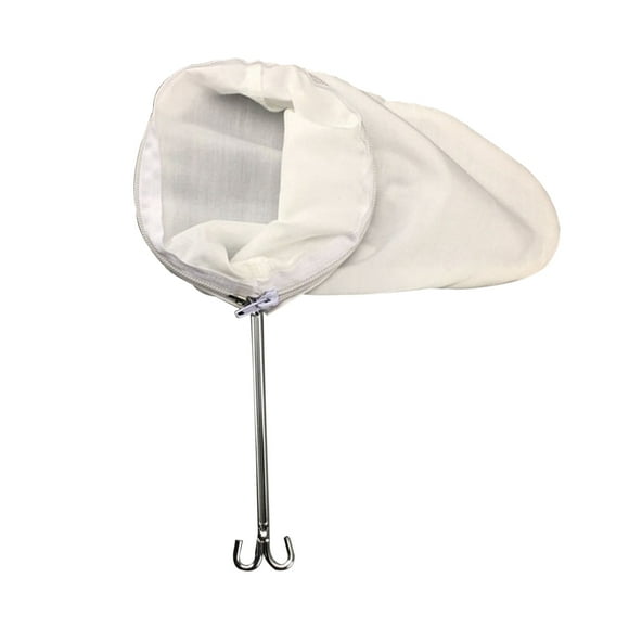 KAKOWELY Reusable Milk Tea Filter Bag Flannel Cloth Coffee Tea Strainer with Stainless Steel Handle Drip Coffee Maker Accessories (Size S),10.83"X5.12"X11.02"