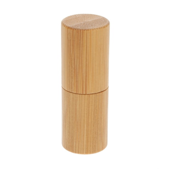 1Pc Small Essential Oil Bottle Cosmetics Small Wooden Bottle Roller Bottle (Dark Red)