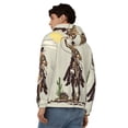 thumbnail image 4 of Goofa Vintage Cowboy Riding Horse Pattern Mens Full-zip Hoodie, Zip-up Pullover Hooded Sweatshirt, Kangaroo Pocket Hoodie Ideal for Daily Wear, Travel, and Home-XX-Large, 4 of 5