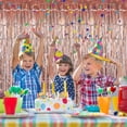 thumbnail image 4 of Cortinas con flecos metálicos - Cortinas brillantes Ghirlande - Decoración de fondo para fiestas de cumpleaños - Bodas - Navidad - Despedidas de soltera - Cortina de oropel para puerta - Oro rosa, 4 of 5
