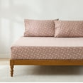 thumbnail image 6 of Lush Decor Zara Floral Block Cotton Sheet Set 4 Piece Set Queen Terracotta - Floral Sheets - Queen Bed Sheets - Vintage Coquette Decor, 6 of 7