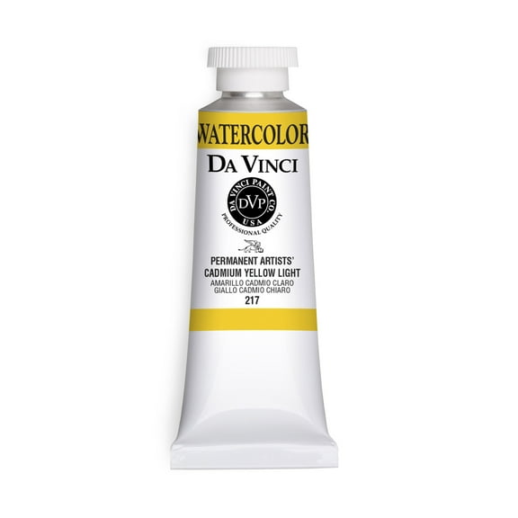 Da Vinci Paints Professional Watercolor, 37ml Tube, Cadmium Yellow Light