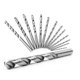 thumbnail image 5 of Scienceny 10 piezas de acero de alta velocidad Trill Bit Hierro Tapper Vástago Taladro resistente al desgaste, Taladro de sierra de 4,8 mm Herramientas manuales y eléctricas 1 mm Scienceny TO1555-01B, 5 of 6
