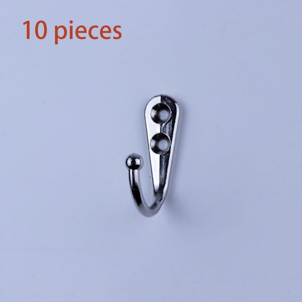 10 Piezas Gancho para Bata Colgador de Toalla Vintage Tapa de Pared Gancho de Joyería Antióxido Gancho Antiguo Gancho Pesado Decoración Práctico Gancho, Blanco brillar Electrónica