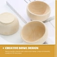thumbnail image 6 of Pinch Unfinished Wood Bowl 4 Pcs Small Wooden Tableware Furniture Craft Material Child, 6 of 6