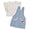 Pink, variant on Disney Minnie Mouse Girls Shortall Overalls and T-Shirt Set, Toddler & Little Kids Spring Summer Outfit (Pink, 6X)