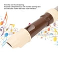 thumbnail image 3 of 8 Hole Soprano Recorder Instrument German Style C Key Flute ABS Detachable Design Exquisite Craftsmanship Comfortable Playability Convenient Storage Black with Protective Case for, 3 of 7