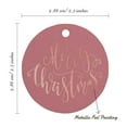 thumbnail image 6 of Inkdotpot Merry Christmas Bottle Tag Real Rose Gold Foil Favor Hang Tags Pack Of 100, 6 of 7