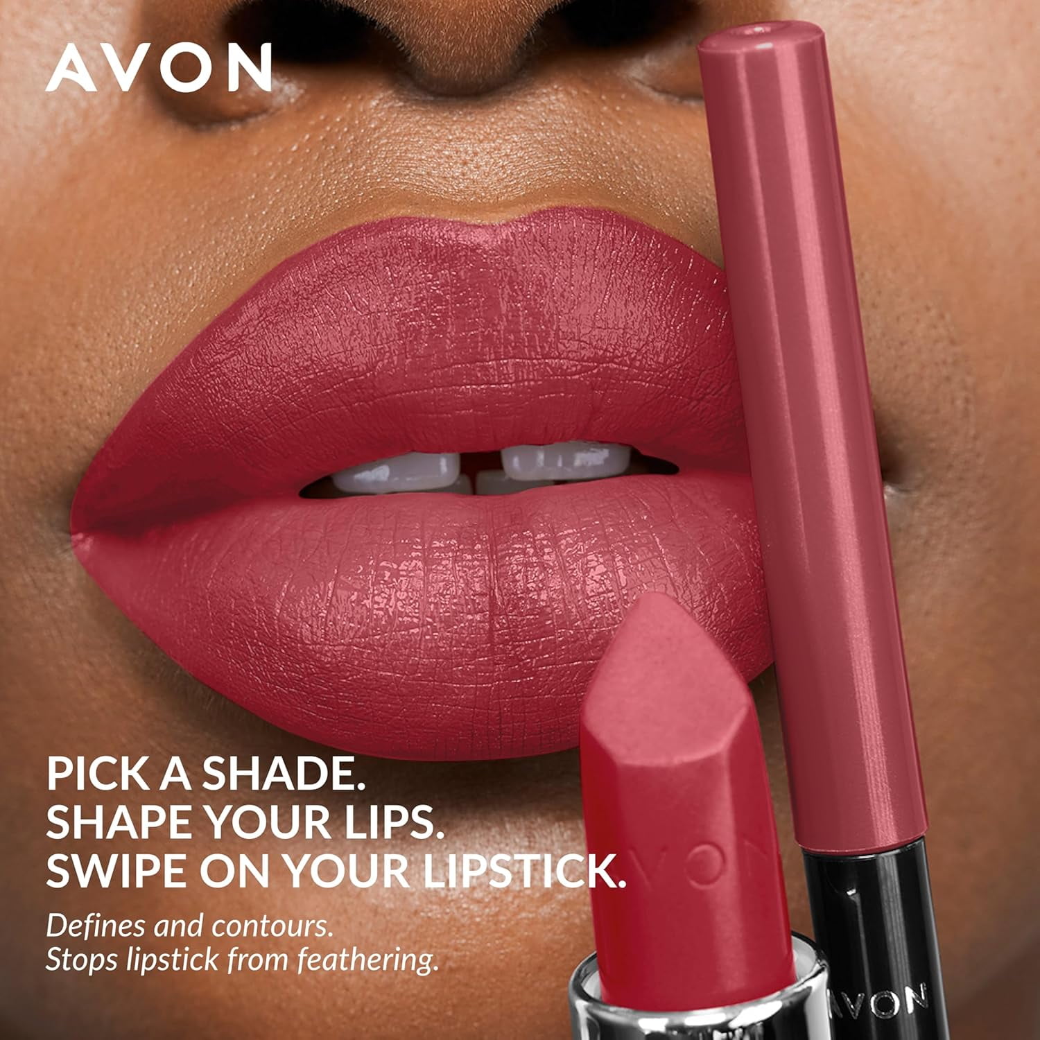 Avon Glimmersticks Retractable Lip Liner  / PINK CASHMERE / SET OF 3