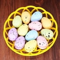 thumbnail image 4 of Tnobhg 50Pcs Colorful Foam Easter Eggs Realistic Looking Vibrant Color Ultralight Unbreakable Artificial Eggs Party Ornaments, 4 of 8