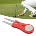 thumbnail image 4 of Fourche Verte, Outil de Divot Portable pour Terrain de Jeu Rouge, 4 of 8