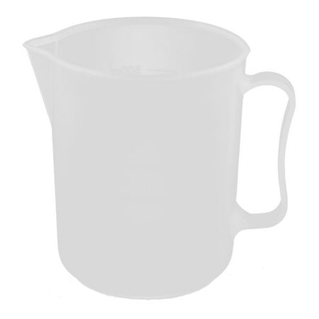 - Lab Kitchen Plastic Water Liquid Graduated Measuring Cup Clear White 500ml