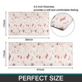 thumbnail image 7 of Pioneer Flower Floral Print Pattern Kitchen Rugs Sets Of 2,Anti Fatigue Kitchen Mat Rugs Non Slip Washable,Decorative Kitchen Floor Mats for Kitchen,Sink,Laundry,17"x30"+17"x47", 7 of 7